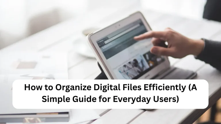How to Organize Digital Files Efficiently (A Simple Guide for Everyday Users)