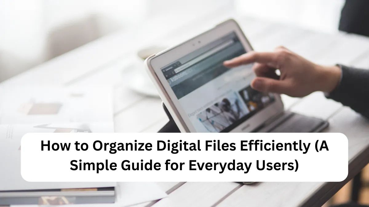 How to Organize Digital Files Efficiently (A Simple Guide for Everyday Users)