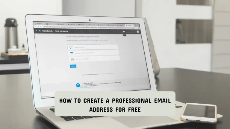 How to create a professional email address for free