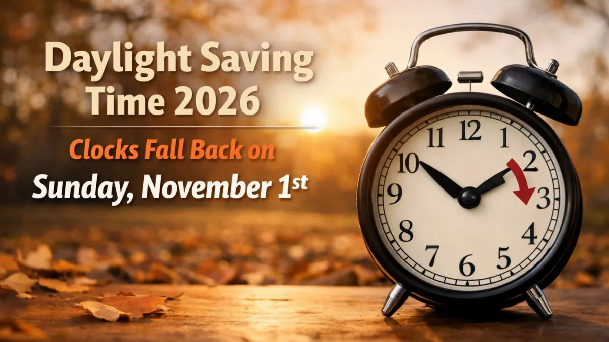 Daylight Saving Time 2026 – Here’s When Your Clocks Fall Back This Year