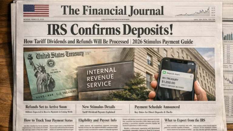 IRS Confirms Deposits! How Tariff Dividends and Refunds Will Be Processed | 2026 Stimulus Payment Guide