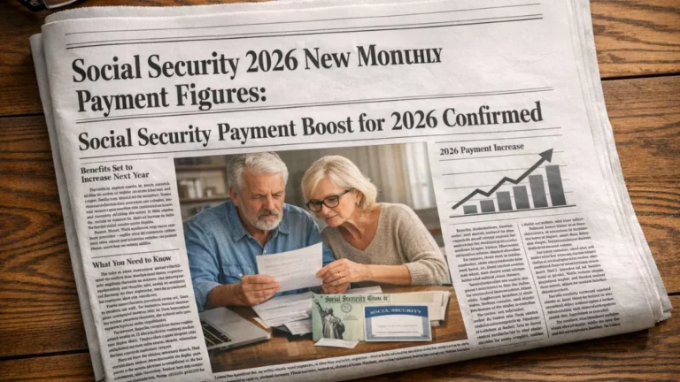 Social Security 2026 new monthly payment figures : Social Security payment boost for 2026 confirmed